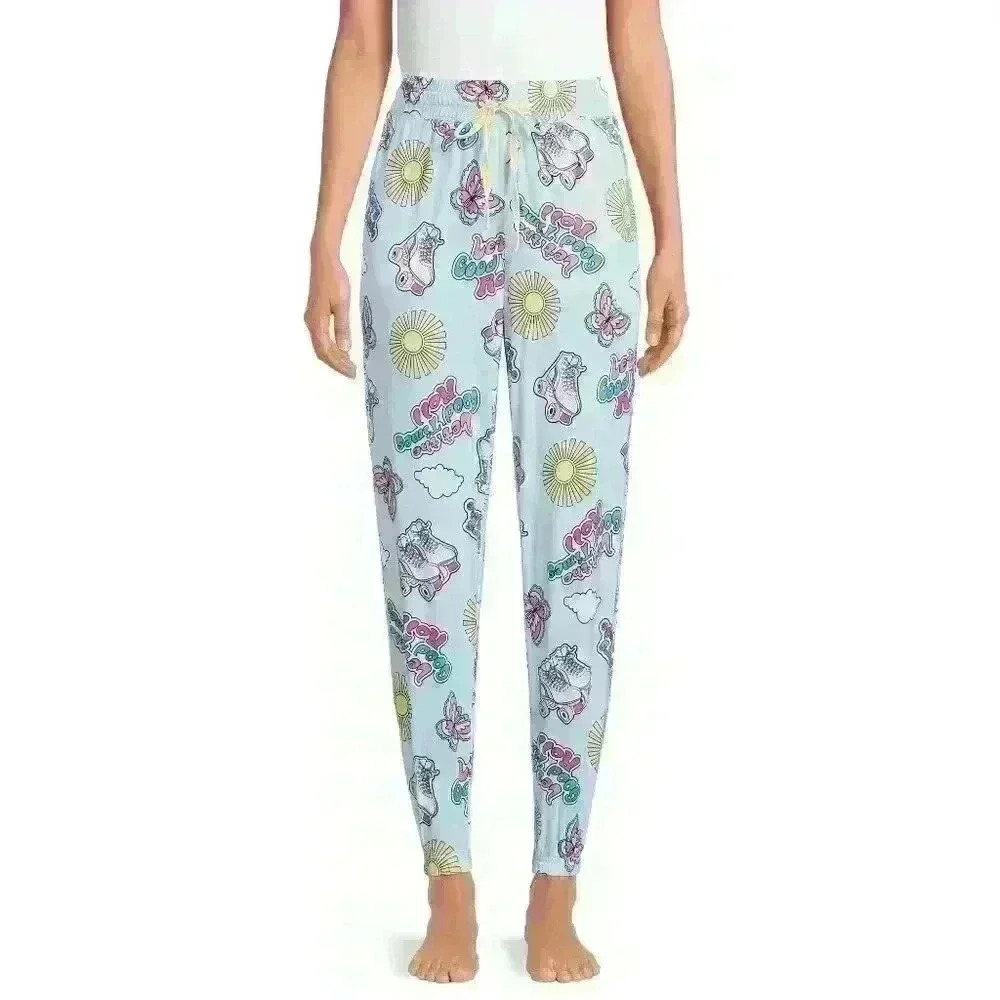 Womens Roller Skate Sleep Jogger with Pockets Size 2X Super Soft & Comfy